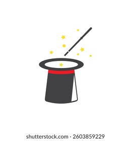 Wand Magic stick icon design template