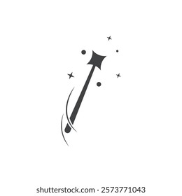 Wand Magic stick icon illustration design template