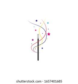 Wand Magic stick icon vector template