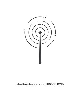 Wand Magic stick icon vector template