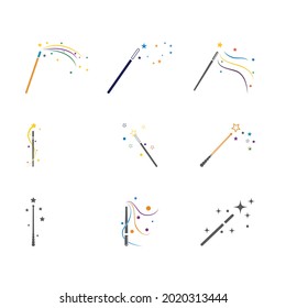 Wand Magic stick icon vector template