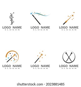 Wand Magic stick icon vector template