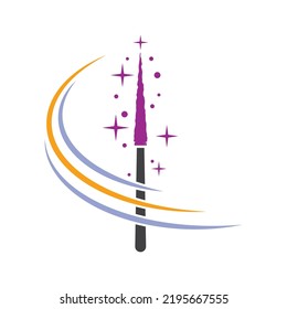 Wand Magic stick icon vector template