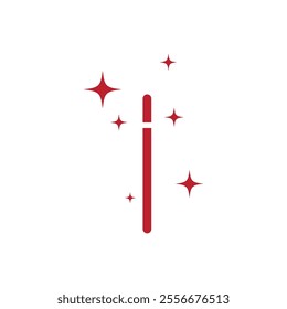 Wand Magic stick icon vector template symbol