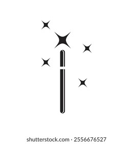 Wand Magic stick icon vector template symbol