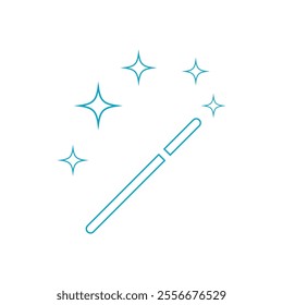 Wand Magic stick icon vector template symbol