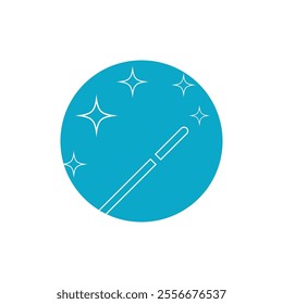 Wand Magic stick icon vector template symbol