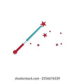 Wand Magic stick icon vector template symbol