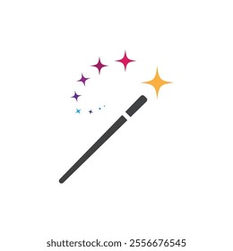 Wand Magic stick icon vector template symbol