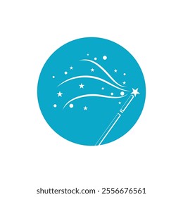 Wand Magic stick icon vector template symbol