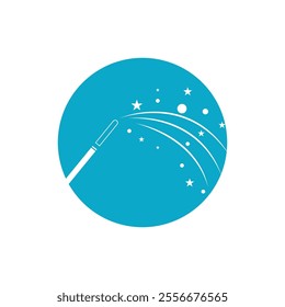 Wand Magic stick icon vector template symbol