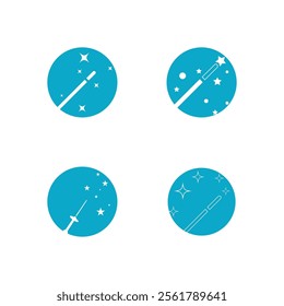 Wand Magic stick icon vector template symbol