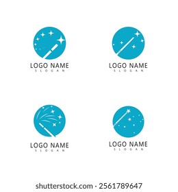 Wand Magic stick icon vector template symbol