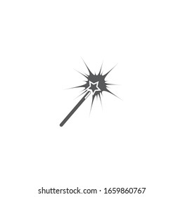 Wand magic stick Logo Template vector symbol nature
