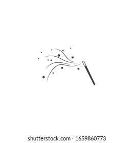 Wand magic stick Logo Template vector symbol nature