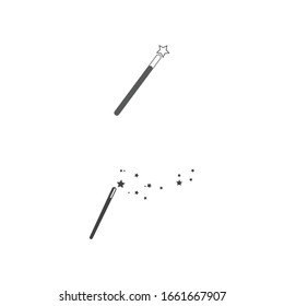 Wand magic stick Logo Template vector symbol