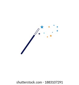 Wand magic stick Logo Template vector symbol 