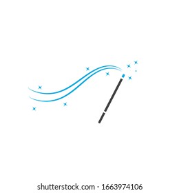 wand magic  vector icon illustration design template