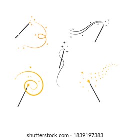 wand magic  vector icon illustration design template