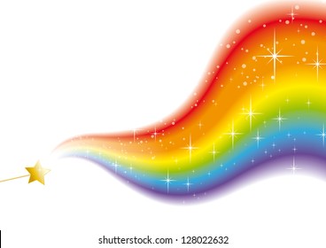 wand rainbow sparkles white 2