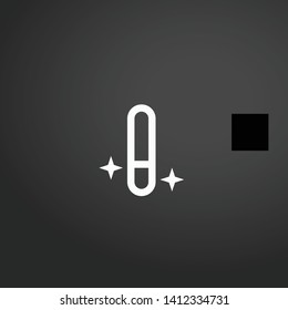 Wand vector icon. Wand concept stroke symbol design. Thin graphic elements vector illustration, outline pattern for your web site design, logo, UI. EPS 10.