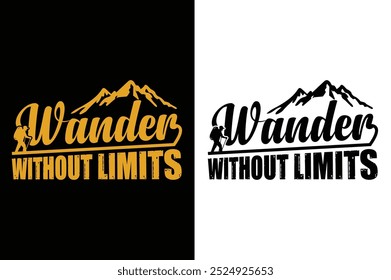 Wander Without Limits t shirt design