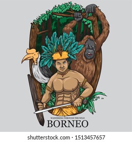 Wandering through the wild of borneo