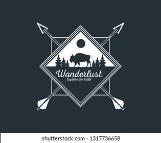 wanderlust adventure logo