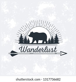 wanderlust adventure logo