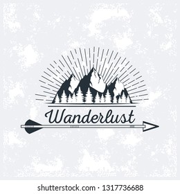 wanderlust adventure logo