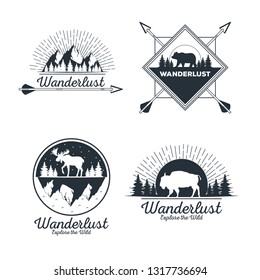 wanderlust adventure logo