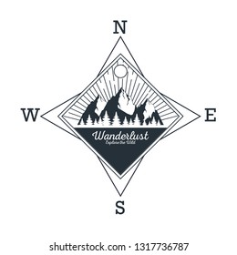 wanderlust adventure logo