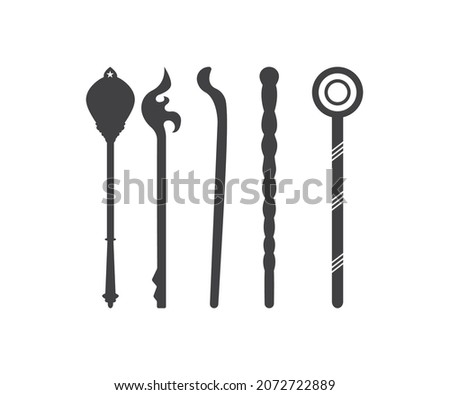 Wands Silhouette, Wands, Magic Stick , Magic Wand Elder Wand Spells , Wand Icon, Wands Bundle