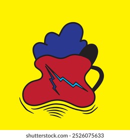 wane speed logo colored vector illustration