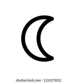 waning crescent moon