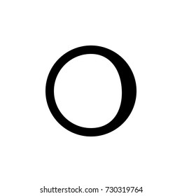waning crescent moon icon on white background