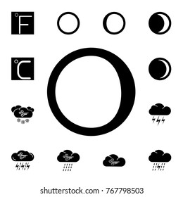 waning crescent moon icon. Set of weather sign icons. Web Icons Premium quality graphic design. Signs, outline symbols collection, simple icons for websites, web design, mobile app on white background