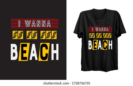 I wanna go to the beach.Ocean t-shirt design vector.
Natural scenery of the beach.Beach t-shirt illustration.