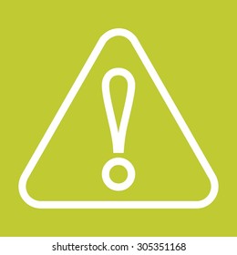Wanrning, sign, warning sign icon vector image. Can also be used for construction, interiors and building. Suitable for use on web apps, mobile apps and print media.