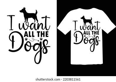 I want all the dogs svg design