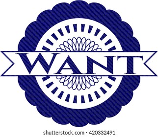 Quieres con textura de denim