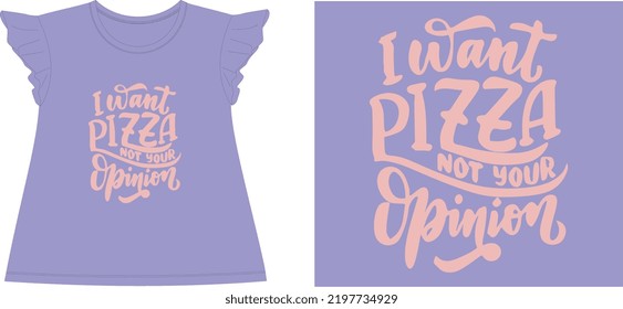 i want to eat pizza but no on your permission t shirt graphic design vector illustration \
