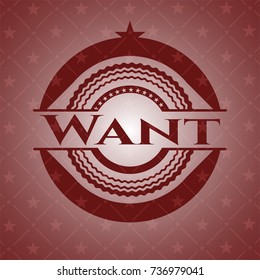 Want vintage red emblem