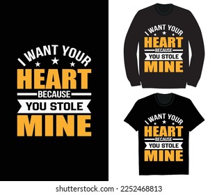 I want your heart because you stole mine