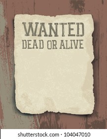 Wanted dead or alive. Vintage poster