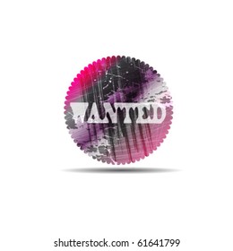 WANTED design sticker