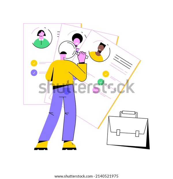 Wanted employees abstract concept vector
illustration. Vacant job position, searching employees, open
vacancies, join our team, we are hiring, staff wanted, personnel
needed abstract
metaphor.