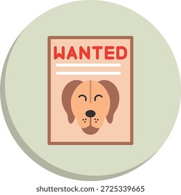 Se busca icono de estilo de círculo plano