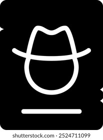 wanted glyph icon illustration vector