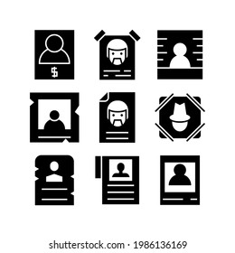 icône ou logo recherché, symbole du signe isolé, illustration vectorielle - Collection d'icônes vectorielles de haute qualité de style noir
